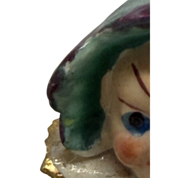 Vintage Whimsical Ceramic Jester Pixie Elf Figure Playing Violin Occupied Japan - Picture 8 of 16